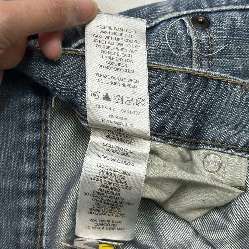 Levi's 514 Men's‎ Straight Fit Jeans Casual Work Wear Classic Blue Denim 28x28